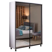 Шкаф Ambianta Havana 180 x 58см x 224 / ДСП / Белый