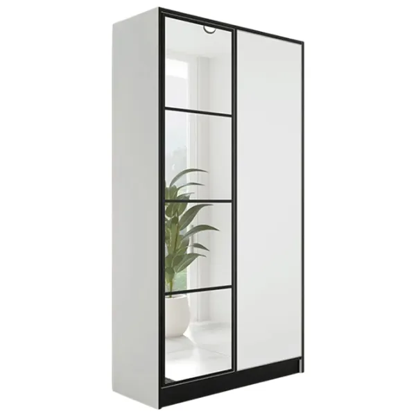 Dulap Prime Furniture Eden 1 SZ2DE 104.8 x 39 x 205 / PAL / Alb photo 1 Dulap Prime Furniture Eden 1 SZ2DE 104.8 x 39 x 205 / PAL / Alb photo 1