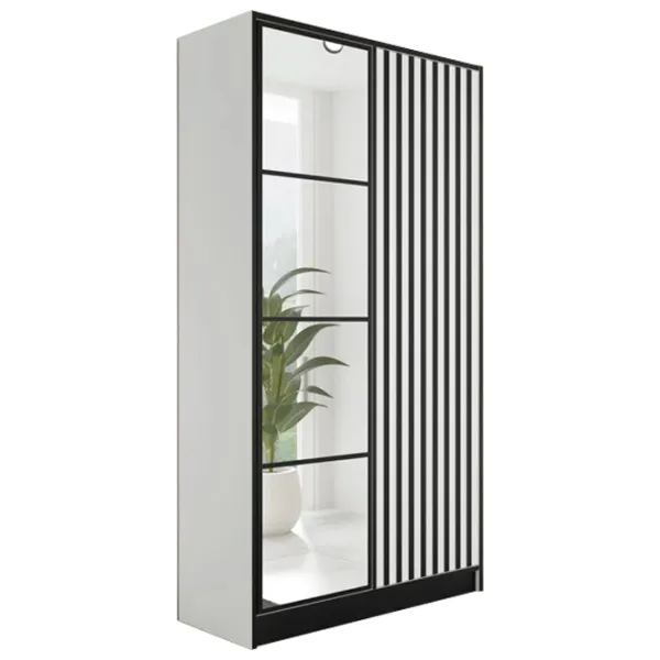 Dulap Prime Furniture Eden 3 SZ2DE 104.8 x 39 x 205 / PAL / Alb photo 1