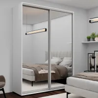 Шкаф Nex Home NX-00001766 180 x 60см x 220 / ЛДСП / Белый