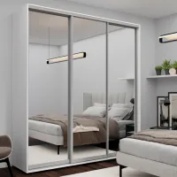 Шкаф Nex Home NX-00001767 300 x 60см x 240 / ЛДСП / Белый