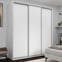 Шкаф Nex Home NX-00001761 200 x 60см x 220 / ЛДСП / Белый