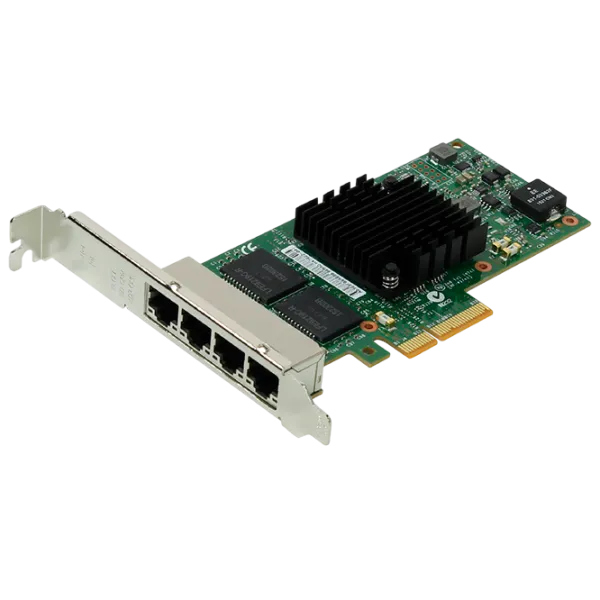 Сетевой адаптер Intel I350-T4
 / Зеленый photo 1