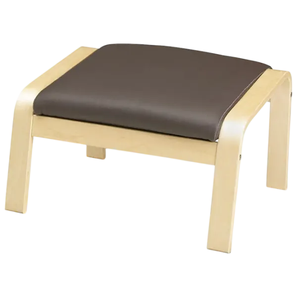 Пуф Ikea Poang Коричневый / Кожа  photo 1 Пуф Ikea Poang Коричневый / Кожа  photo 1