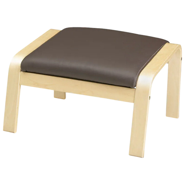 Пуф Ikea Poang Коричневый / Кожа  photo 1 Пуф Ikea Poang Коричневый / Кожа  photo 1