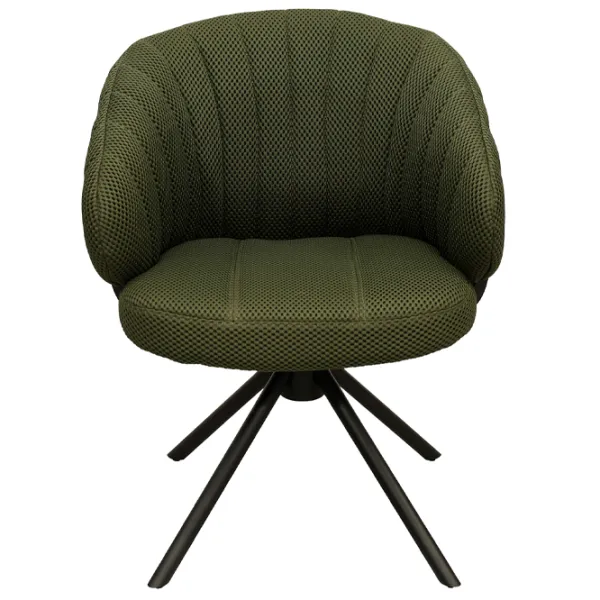 Scaun de birou DecoPrim Harold Stofă/ Green Black photo 2