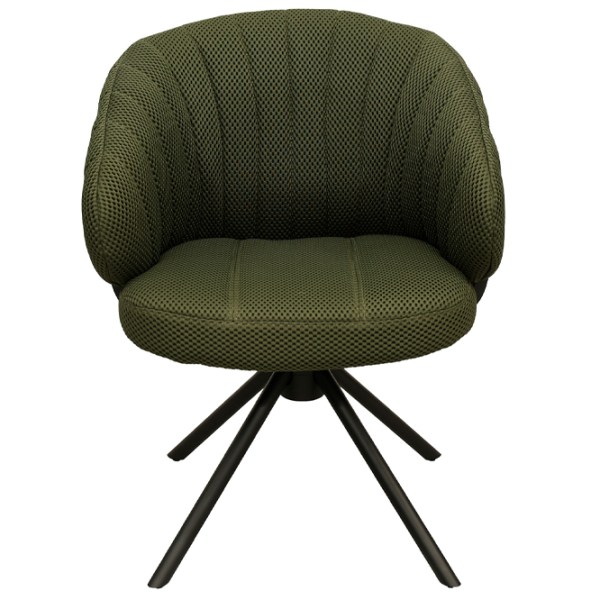 Scaun de birou DecoPrim Harold Stofă/ Green Black photo 2