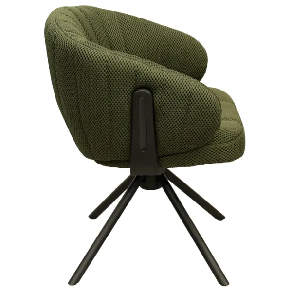 Scaun de birou DecoPrim Harold Stofă/ Green Black photo 3