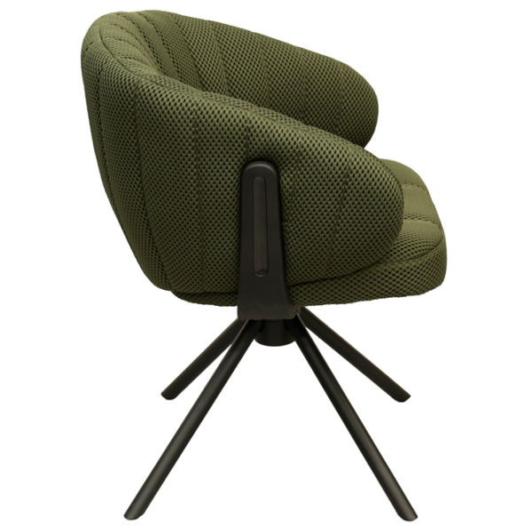 Scaun de birou DecoPrim Harold Stofă/ Green Black photo 3