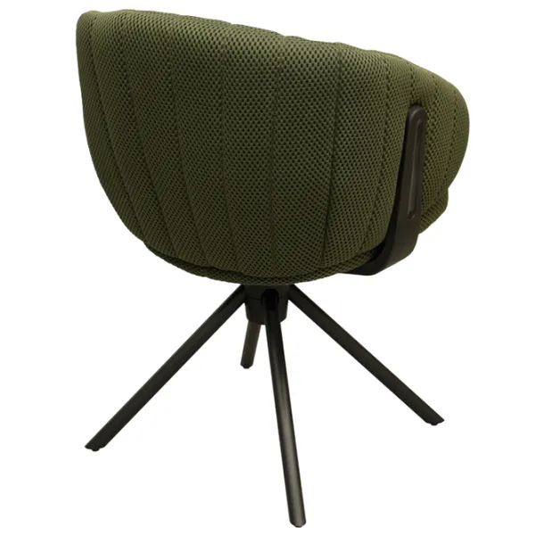 Scaun de birou DecoPrim Harold Stofă/ Green Black photo 5