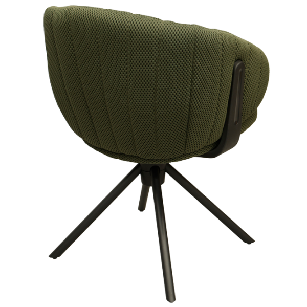 Scaun de birou DecoPrim Harold Stofă/ Green Black photo 5