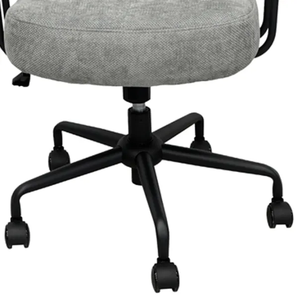 Fotoliu de birou DecoPrim Pablo Stofă/ Gray Black photo 4