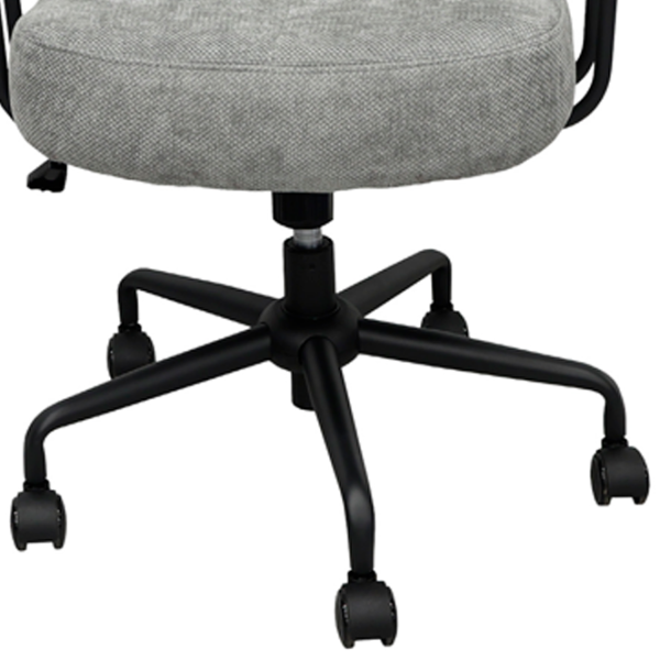 Fotoliu de birou DecoPrim Pablo Stofă/ Gray Black photo 4