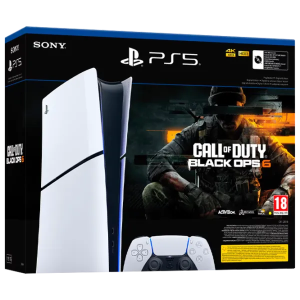 Sony PlayStation 5 Slim Digital Edition Call of Duty Black Ops 6 Bundle 1 ТБ / Белый photo 1