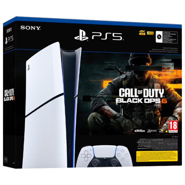 Sony PlayStation 5 Slim Digital Edition Call of Duty Black Ops 6 Bundle 1 ТБ / Белый photo 1