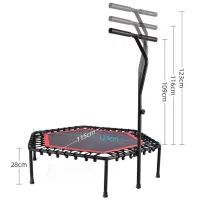 Trambulină fitness 4Play AT101 / Red / Diametru - 129 cm photo 2