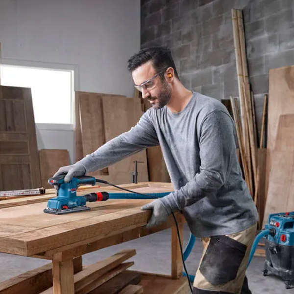 Șlefuitor Bosch GSS 20-18 A Cu bandă / 200 W / Blue photo 3 Șlefuitor Bosch GSS 20-18 A Cu bandă / 200 W / Blue photo 3