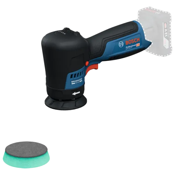 Mașină de lustruit Bosch GPO 12V-77 Cu excentric / / Blue photo 2