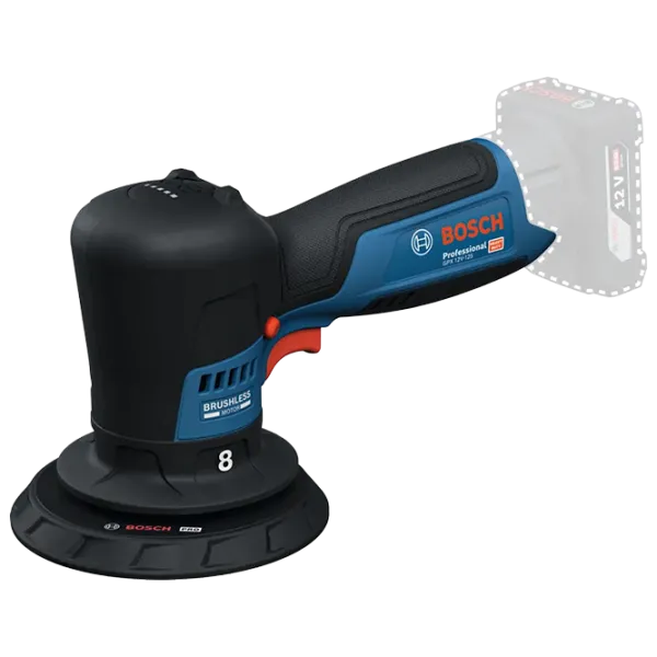 Mașină de lustruit Bosch GPX 12V-125 Cu excentric / / Blue photo 1 Mașină de lustruit Bosch GPX 12V-125 Cu excentric / / Blue photo 1