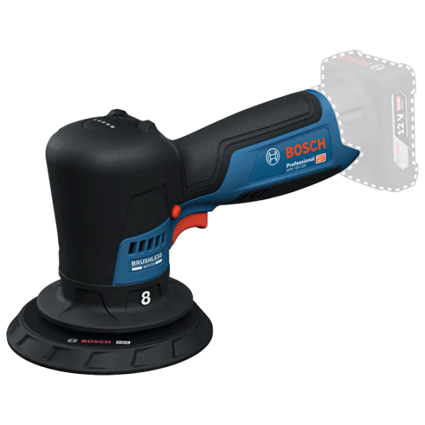 Mașină de lustruit Bosch GPX 12V-125 Cu excentric / / Blue photo 1 Mașină de lustruit Bosch GPX 12V-125 Cu excentric / / Blue photo 1