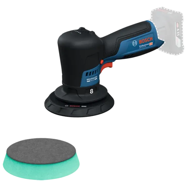 Mașină de lustruit Bosch GPX 12V-125 Cu excentric / / Blue photo 2 Mașină de lustruit Bosch GPX 12V-125 Cu excentric / / Blue photo 2