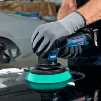 Mașină de lustruit Bosch GPX 12V-125 Cu excentric / / Blue photo 3