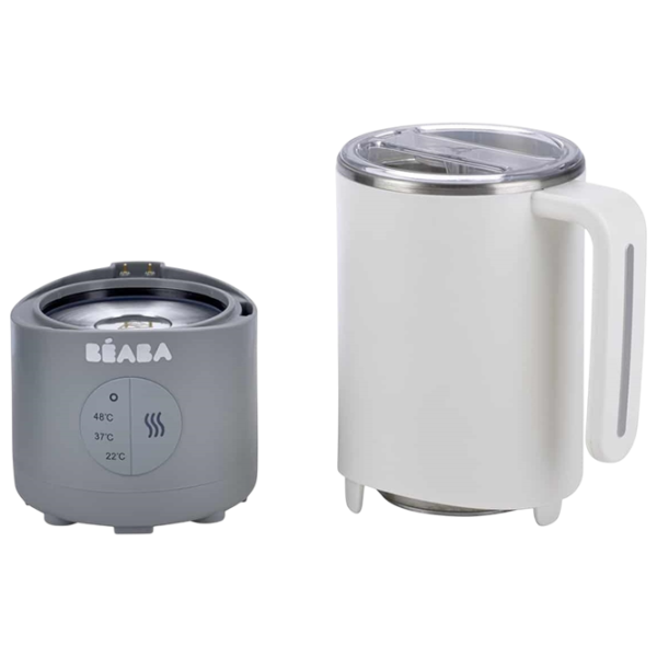 Încălzitor pentru biberoane Beaba MilkPrep  Electronic/ White photo 2