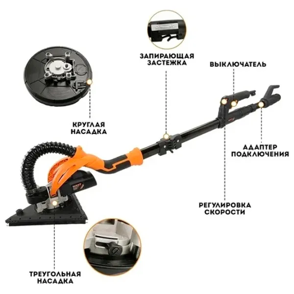 Șlefuitor MaxXT R7237A-CT Cu excentric / 600 W / Orange photo 3 Șlefuitor MaxXT R7237A-CT Cu excentric / 600 W / Orange photo 3