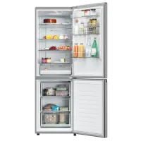 Frigider Haier EHD3PWDNPK186 cu congelator jos 352 / 185 cm / Graphite photo 2