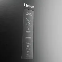 Frigider Haier EHD3PWDNPK186 cu congelator jos 352 / 185 cm / Graphite photo 8