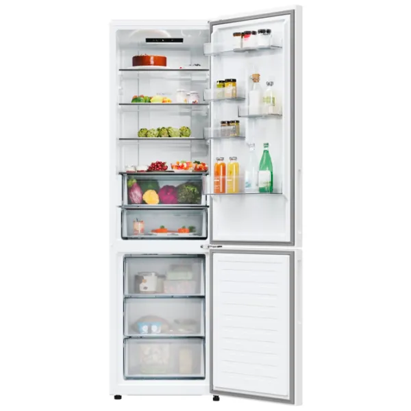 Frigider Candy ECN2CQTEW206 cu congelator jos 409 l / 205 cm / White photo 3