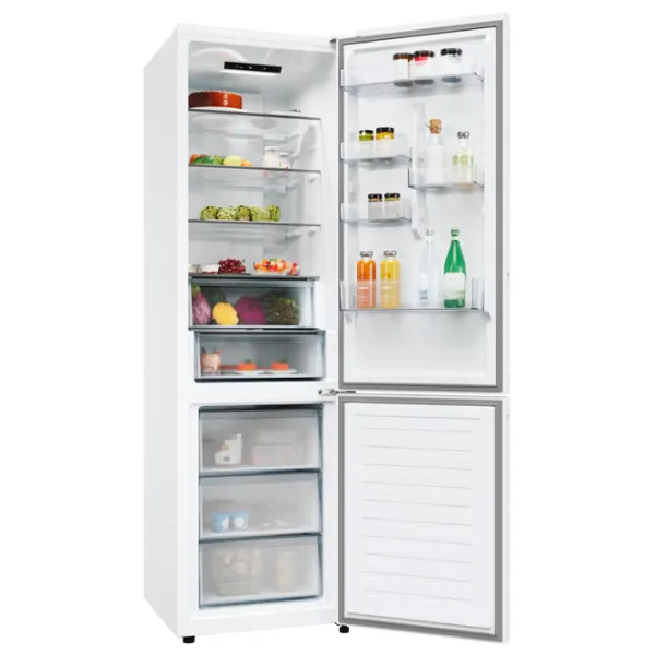 Frigider Candy ECN2CQTEW206 cu congelator jos 409 l / 205 cm / White photo 4