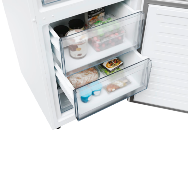 Frigider Candy ECN2CQTEW206 cu congelator jos 409 l / 205 cm / White photo 13