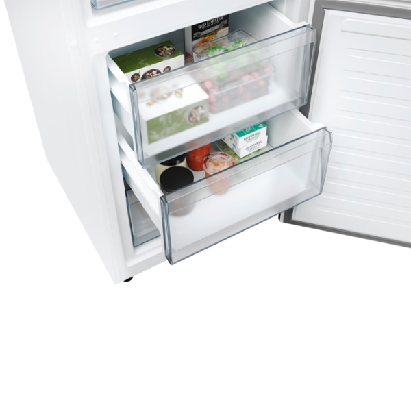 Frigider Candy ECN4CQTEW186 cu congelator jos 355 l / 185 cm / White photo 12