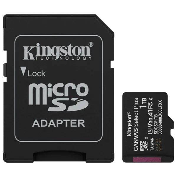 Карта памяти Kingston Canvas Select Plus 1 ТБ MicroSD / Class10 photo 1