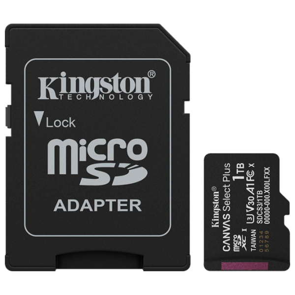 Карта памяти Kingston Canvas Select Plus 1 ТБ MicroSD / Class10 photo 1