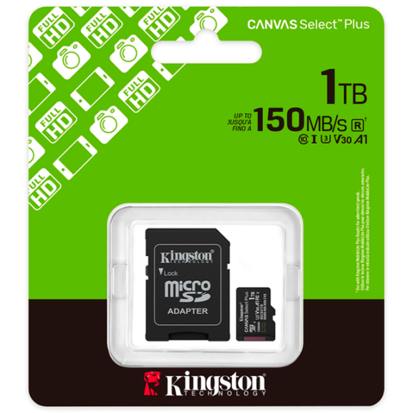 Карта памяти Kingston Canvas Select Plus 1 ТБ MicroSD / Class10 photo 3