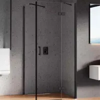 Душевая кабина New Trendy New Renoma R Quadrant Hinged D-0204A/D-0111B 