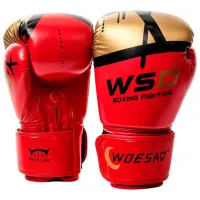 Mănuși de lupte Woesa WSDS85 Box / Copii / 12 oz / Red-Gold