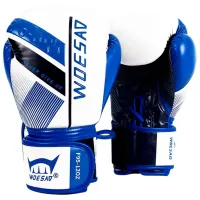 Mănuși de lupte Woesa WSDF95BLW Box / Copii / 14 oz / White-Blue