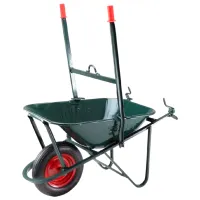 Тачка С подвижными рукоятками Imer BA1005404  80л / Тёмно-зелёный