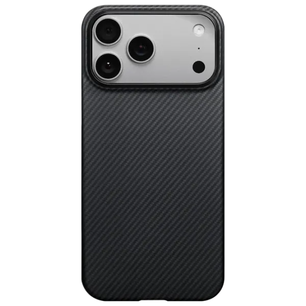 Чехол для смартфона Apple iPhone 17 Pro Max Pitaka / MagSafe Back / ПК / Серый Черный photo 1