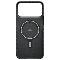Husă pentru smartphone Apple iPhone 17 Pro Max Pitaka / MagSafe Back / PC / Gray Black photo 3