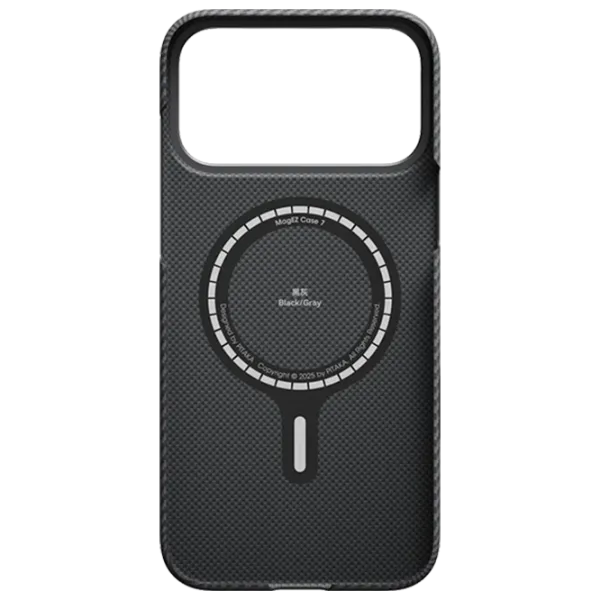 Чехол для смартфона Apple iPhone 17 Pro Pitaka / MagSafe Back / ПК / Серый Черный photo 2
