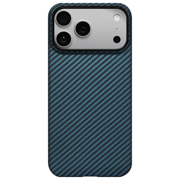 Чехол для смартфона Apple iPhone 17 Pro Pitaka / MagSafe Back / ПК / Черный Синий photo 1