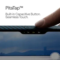 Husă pentru smartphone Apple iPhone 17 Pro Pitaka / MagSafe Back / PC / Black Blue photo 4