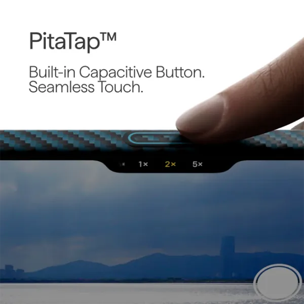 Чехол для смартфона Apple iPhone 17 Pro Max Pitaka / MagSafe Back / ПК / Черный Синий photo 4
