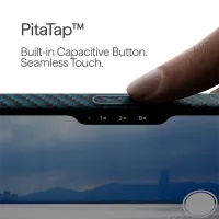 Husă pentru smartphone Apple iPhone 17 Pro Max Pitaka / MagSafe Back / PC / Black Blue photo 4