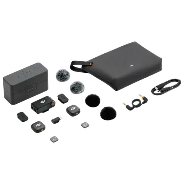 Microfon DJI Mic 3 (2 TX + 1 RX + Charging Case) Black photo 5
