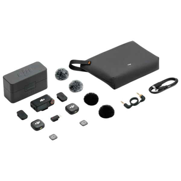 Microfon DJI Mic 3 (2 TX + 1 RX + Charging Case) Black photo 5